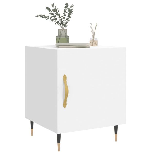 vidaXL &ouml;&ouml;kapid 2 tk, valge, 40 x 40 x 50 cm, tehispuit