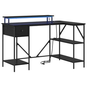 vidaXL Laud Must tamm 120 x 79 x 86,5 cm Tehispuit