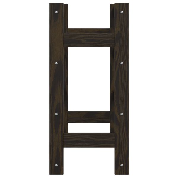 vidaXL veiniriiul 16 pudelile, must, männipuit