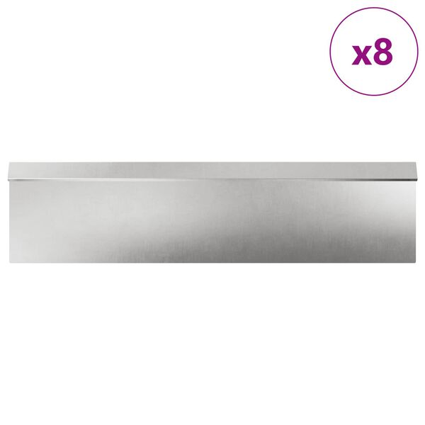 vidaXL R&auml;stikuaed 12 pcs H&otilde;bedane Roostevaba teras