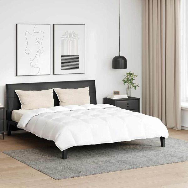 vidaXL Teki komplekt padjaga 3 pcs Valge Down Feather