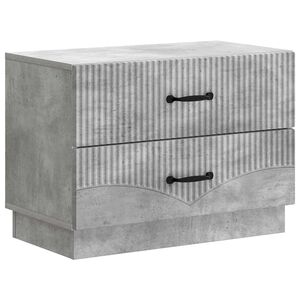 vidaXL &Ouml;&ouml;lambi kapp sahtliga Betoonhall 62 x 34,5 x 44,5 cm Tehispuit
