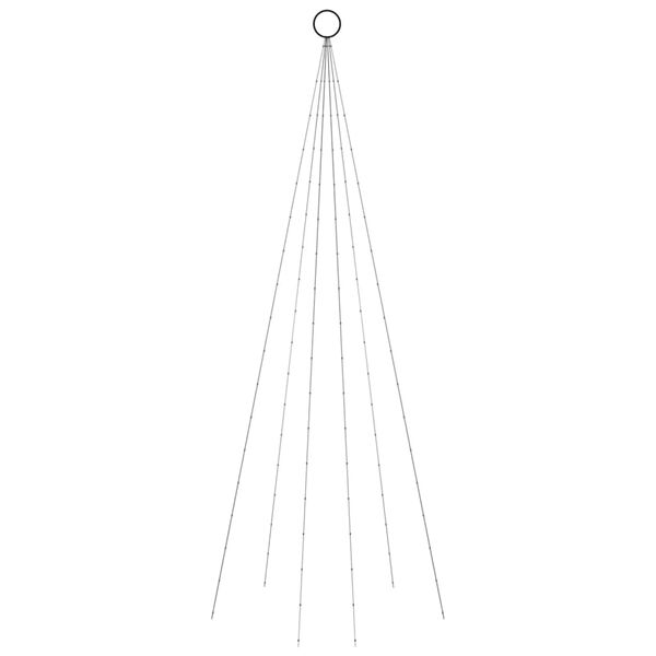 vidaXL j&otilde;ulupuu vaiaga, soe valge, 108 LEDi, 180 cm