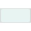 vidaXL k&ouml;&ouml;gi pritsmekaitse, valge, 100 x 50 cm, karastatud klaas