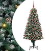 vidaXL Tehisj&otilde;ulupuu Roheline 180 cm PVC ja Teras ja Plast
