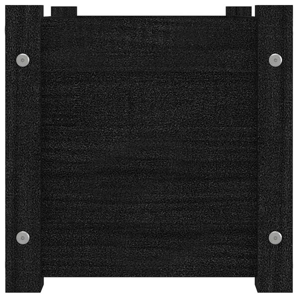 vidaXL aia taimekast, 60 x 31 x 31 cm, must, toekas m&auml;nnipuit