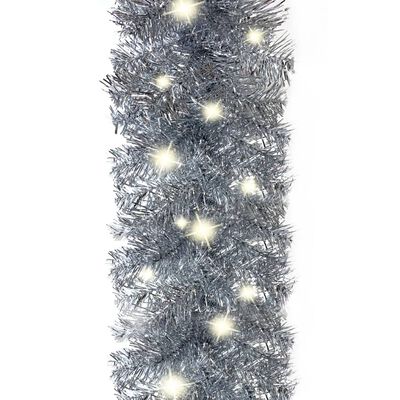 vidaXL jõuluvanik LED-tuledega 5 m hõbedane