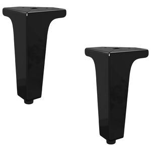 vidaXL M&ouml;&ouml;blijalad 2 pcs Must 54,1 x 54,1 x 100 mm Raud