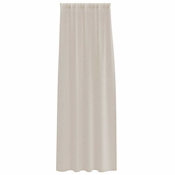 vidaXL Voile Kardin 2 pcs Liivakarva 245 x 140 cm Pol&uuml;ester