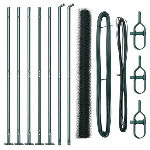 vidaXL Keevitatud Traat Aed Betoonalusega 10 x 1,5 m (L x K)