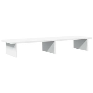 vidaXL monitorialus, valge, 100 x 27 x 15 cm, tehispuit