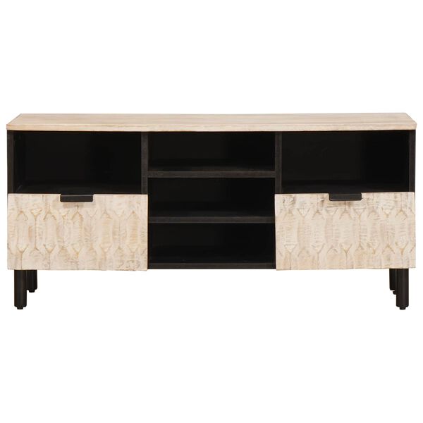 vidaXL Telerikapp sahtliga Valge pesu viimistlus 100 x 33 x 46 cm