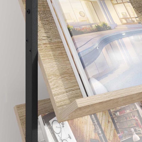 vidaXL Ajakirja riiul Sonoma tamm 68 x 40 x 123.5 cm Tehispuit