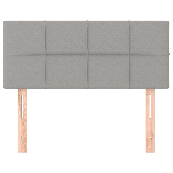 vidaXL voodipeats, helehall, 100x5x78/88 cm, kangas