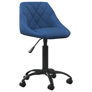 vidaXL kontoritool, sinine, samet