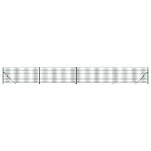 vidaXL traataed &auml;&auml;rikuga, roheline, 1x10 m