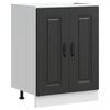 vidaXL valamu aluskapp, Kalmar, must, 60x46x81,5 cm, tehispuit