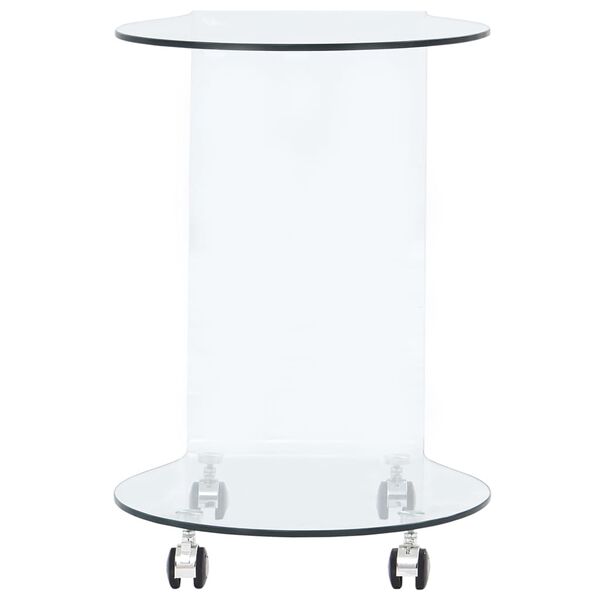 vidaXL kohvilaud 45 x 40 x 58 cm karastatud klaas