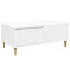 vidaXL kohvilaud, valge, 90x50x36,5 cm, tehispuit