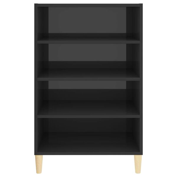 vidaXL puhvetkapp, kõrgläikega hall, 57 x 35 x 90 cm, tehispuit