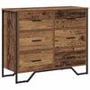 vidaXL &Otilde;hupoli sahtliga 2 pcs Vana puit 91 x 35,5 x 74,5 cm