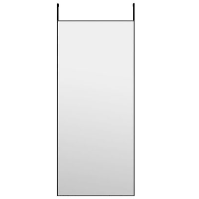 vidaXL uksepeegel, must, 40 x 100 cm, klaas ja alumiinium