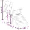 vidaXL Adirondack tool 2 pcs Pruun 137 x 77 x 95 cm Tugev teakpuit