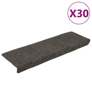 vidaXL trepimatid, isekleepuvad, 30 tk, 65 x 21 x 4 cm, antratsiithall, ristk&uuml;likukujuline serv