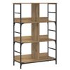 vidaXL Raamatukapp 4 tasandit 78,5 x 33 x 117,5 cm metall PB
