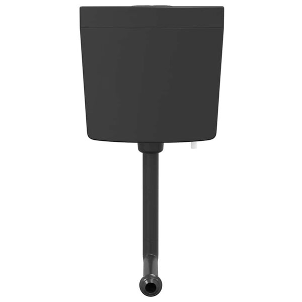 vidaXL WC loputuskast alumise vee sisselaskega 3/6 l must