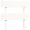 vidaXL voodiraam peatsiga, valge, 90 x 200 cm, täispuit