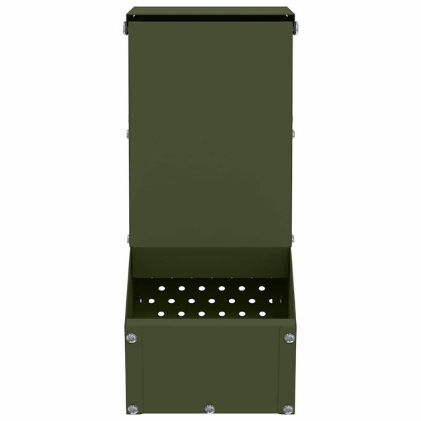 vidaXL Küüliku söötja Küpset roheline 12,5 x 26 x 28,5 cm