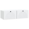 vidaXL Rippuv TV kapp Valge 99 x 41 x 30 cm Tehispuit