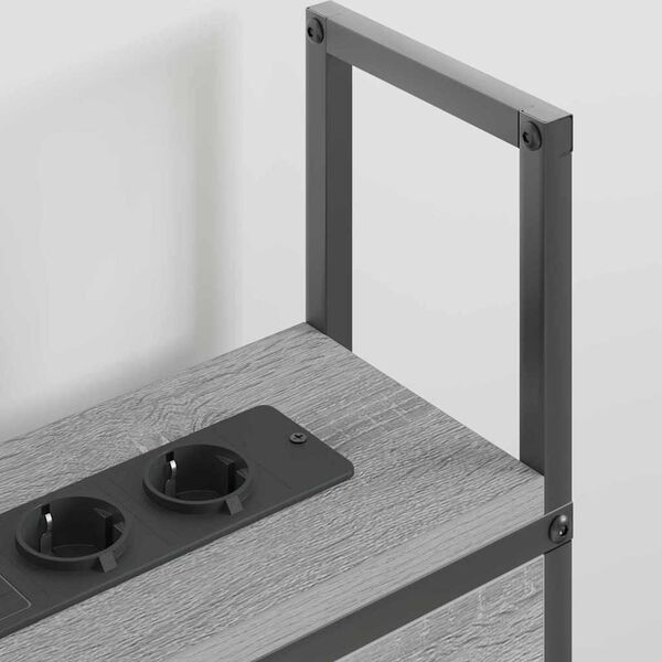 vidaXL S&auml;ilitusega peatoed laadimisjaamaga peaga Hall Sonoma Tehispuit