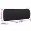 vidaXL rannatooli peatugi, must, 40 x 7,5 x 15 cm, tekstileen