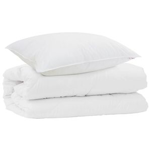vidaXL Teki komplekt padjaga 2 pcs Valge Mikrofiiber
