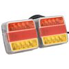 vidaXL haagisetuled 2 tk, punane, 10,5x7,5x10 cm, 12 V LED-pirn