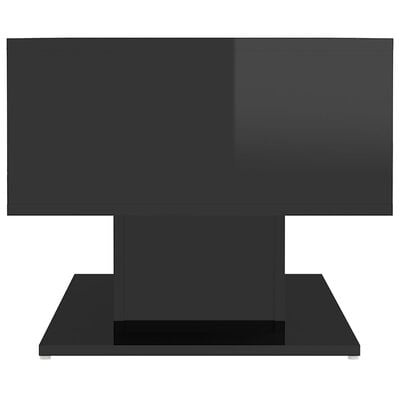 vidaXL kohvilaud, kõrgläikega must, 103,5x50x44,5 cm puitlaastplaat