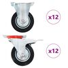 vidaXL 24 tk p&ouml;&ouml;rlevad rattad 100 mm