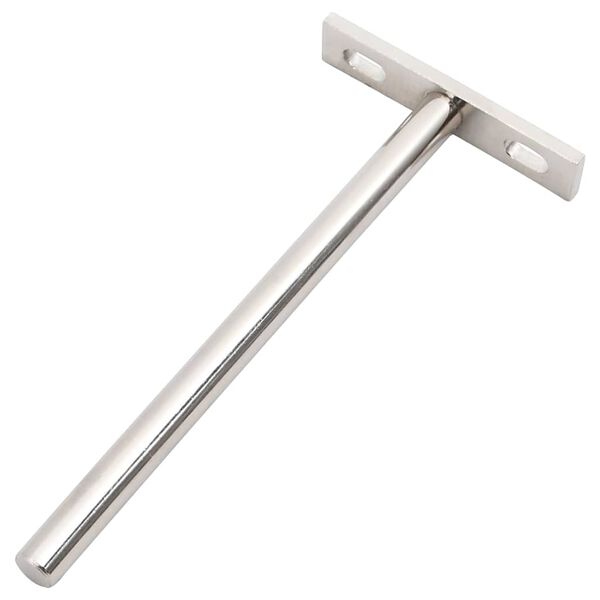 vidaXL Ujuvad riiuliklambrid, 12tk, n&auml;htamatud &Oslash;10x150 mm s&uuml;sinikteras