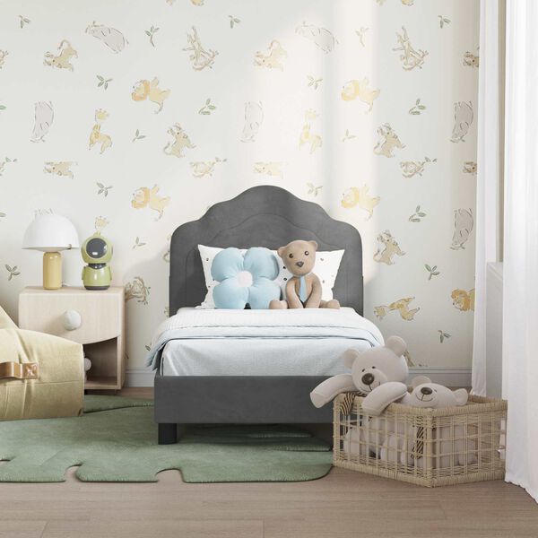 vidaXL Kuni 3-aastase voodi raam koos peatoega Tumehall 70 x 140 cm