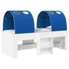 vidaXL Voodi Tunneliga 4 pcs Valge ja sinine Tehispuit