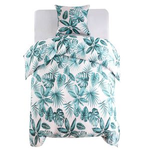 vidaXL tekikotikomplekt, lehed, roheline 140 x 200/60 x 70 cm