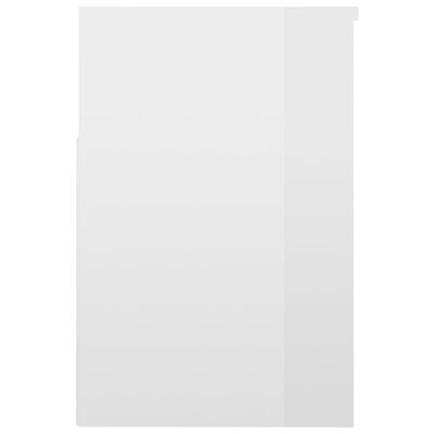vidaXL jalatsipink, kõrgläikega valge, 60 x 30 x 45 cm, puitlaastplaat
