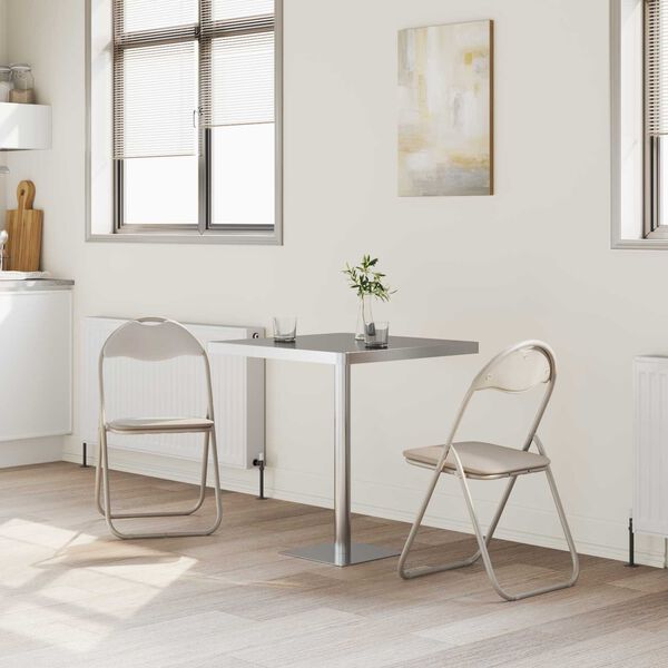 vidaXL Kokkupandav tool 2 pcs Liivakarva 48 x 43,5 x 81 cm Kunstnahk