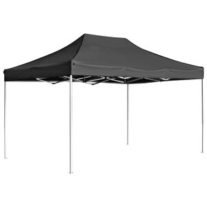 vidaXL kokkupandav peotelk, alumiinium, 4,5 x 3 m, antratsiithall