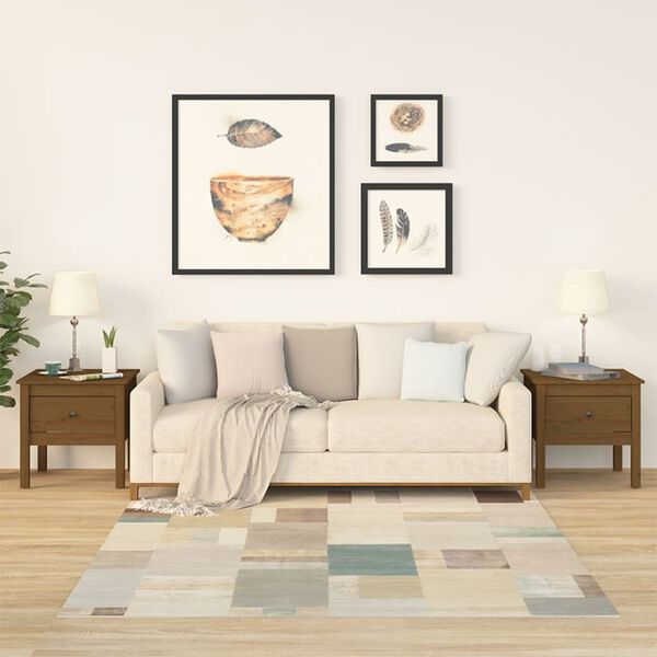 vidaXL lisalaud 2 tk, meepruun, 50x50x49 cm, männipuit