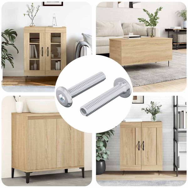 vidaXL Lukustus Kruvi &Uuml;ksv&auml;rviline 2 pcs H&otilde;bedane M6 x 30 mm Teras