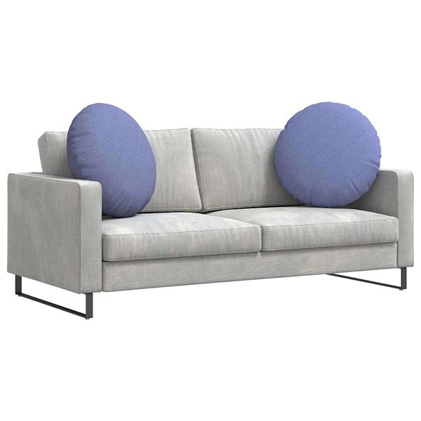 vidaXL Istumispatjad 2 pcs Jeans sinine &Oslash;60 x 21 cm kangas