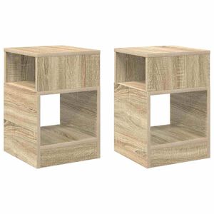 vidaXL Otsalaud 2 tk Sonoma tamm 30,5 x 30 x 45 cm Tehispuit